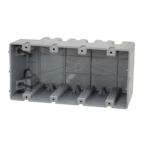 electrical gang boxes with for 3 4 knockout|4 gang adjustable electrical box.